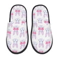 thumbnail image 2 of KLL Heart Rabbit Slippers for Women Men House Slip on Indoor Outdoor Bedroom Furry Fleece Lined Ladies Comfy Anti-Skid Rubber Hard Sole-, 2 of 8