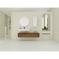 thumbnail image 2 of 60-Inch Wall-Mounted Bathroom Vanity with Resin Sink and Side Cabinet, 3 Soft-Close Drawers, Floating Mount Design for Modern Bathrooms, 2 of 9