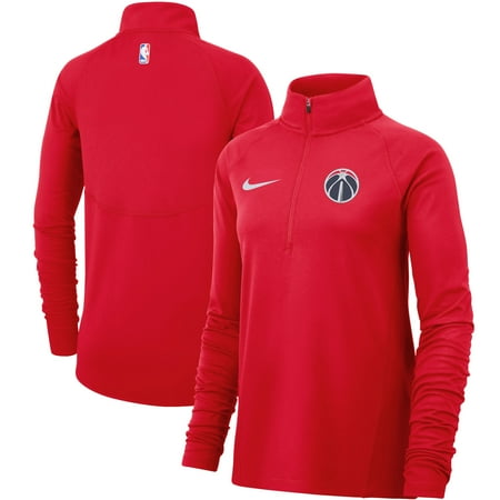 - Washington Wizards Nike Women's Element Performance Raglan Sleeve Half-Zip Pullover Jacket - Red