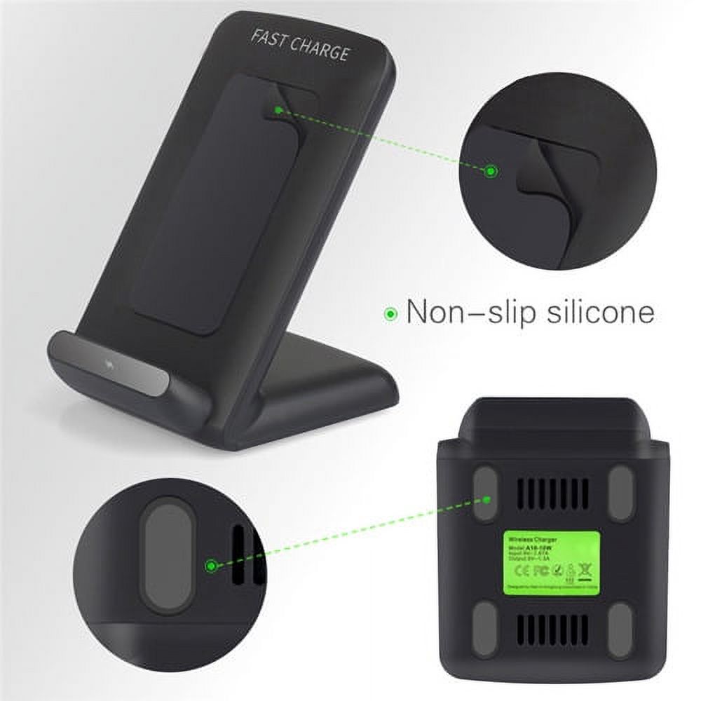 Fast Charge Wireless Charger for Nokia XR20,Oppo Find X3 Pro, X3,OnePlus 9 Pro, 9,BLU G91 Pro,vivo X70 Pro+, iQOO 8 Pro (Black)