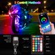 thumbnail image 4 of Kit de luces LED para motocicleta de 12 piezas, tira de luces RGB para motocicleta con aplicación/control RF dual, luces subterráneas impermeables con luz de freno, lámparas de atmósfera de 16 colores, 4 of 6