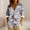 Shirts-578Navy, variant on Women's Blouses & Button-Down Shirts Vintage Rose Floral Collared V Neck Long Sleeve Dressy Tops Pink Flower Print Spring Work Shirt