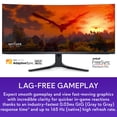 thumbnail image 5 of Alienware AW3423DWF Curved QD-OLED Gaming Monitor - 34-inch Quantum Dot OLED 0.1Ms 165Hz 21:9 Curved Display, 99.3% DCI-P3 Color Gamut, VESA DisplayHDR True Black 400, AMD FreeSync Premium Pro - Black, 5 of 5