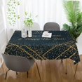 thumbnail image 5 of SKYSONIC 60"x60" Square Tablecloth with 2021 Merry Christmas and Happy New Year Prints, Anti-Wrinkle and Smooth Table Cloth for Kitchen/Home/Dinning Wedding Decoration, 5 of 7