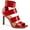 RED PNT, variant on INC Womens LIANA PATENT LEATHER STRAPPY HEELS Mary Jane Heels