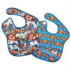Maven Gifts: Bumkins DC Comics Superman Bundle - Divided Melamine Plate, Superman with Super Bib 2-Pack, Superman Print - Sized for Ages 6-24 Months