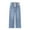 Light Blue #805, variant on Bovemsi Jeans For Women Trendy Drawstring Mom High Waisted Baggy Straight Wide Leg Denim Pants Streetwear Baggy Jeans L