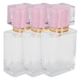 thumbnail image 1 of Noref 3pcs/set 50ml Glass Perfume Bottle Refillable Spray Transparent Liquid Container Atomizer Empty Cosmetic Storage Container, 1 of 8
