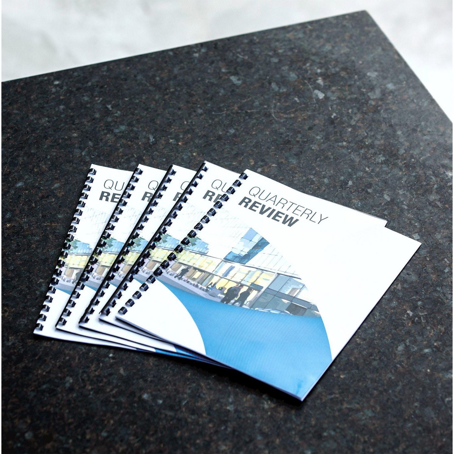 Peignes de reliure en plastique noir, 3,8 cm, paquet de 50