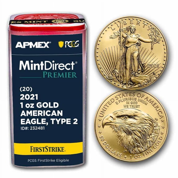 2021 1 oz Gold Eagles (Type 2) (MD® Premier   PCGS FS® Tube)