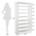 thumbnail image 2 of Resenkos Bookshelf, Storage Shelf, Bookcase,72" Modern Bookshelf, Freestanding Etagere Bookcase with Storage Shelves,White, 2 of 5