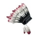 thumbnail image 3 of Sombrero de jefe indio, tocado de plumas artificiales, accesorios fotográficos para espectáculos de carnaval, 3 of 9