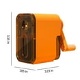 thumbnail image 3 of WNEXOPE Black Manual Pencil Sharpener with Adjustable Tip for Artists, Large Capacity Shavings Box with Fast and Robust Helical Blade - Ideal for Sketching and Drawing Pencils, 3 of 6