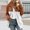 Coffee, variant on Womens Sherpa Jacket Color Block Sweatshirt Top Fuzzy Fleece Jackets Zip Up Outerwear Sweater Warm Winter Coats