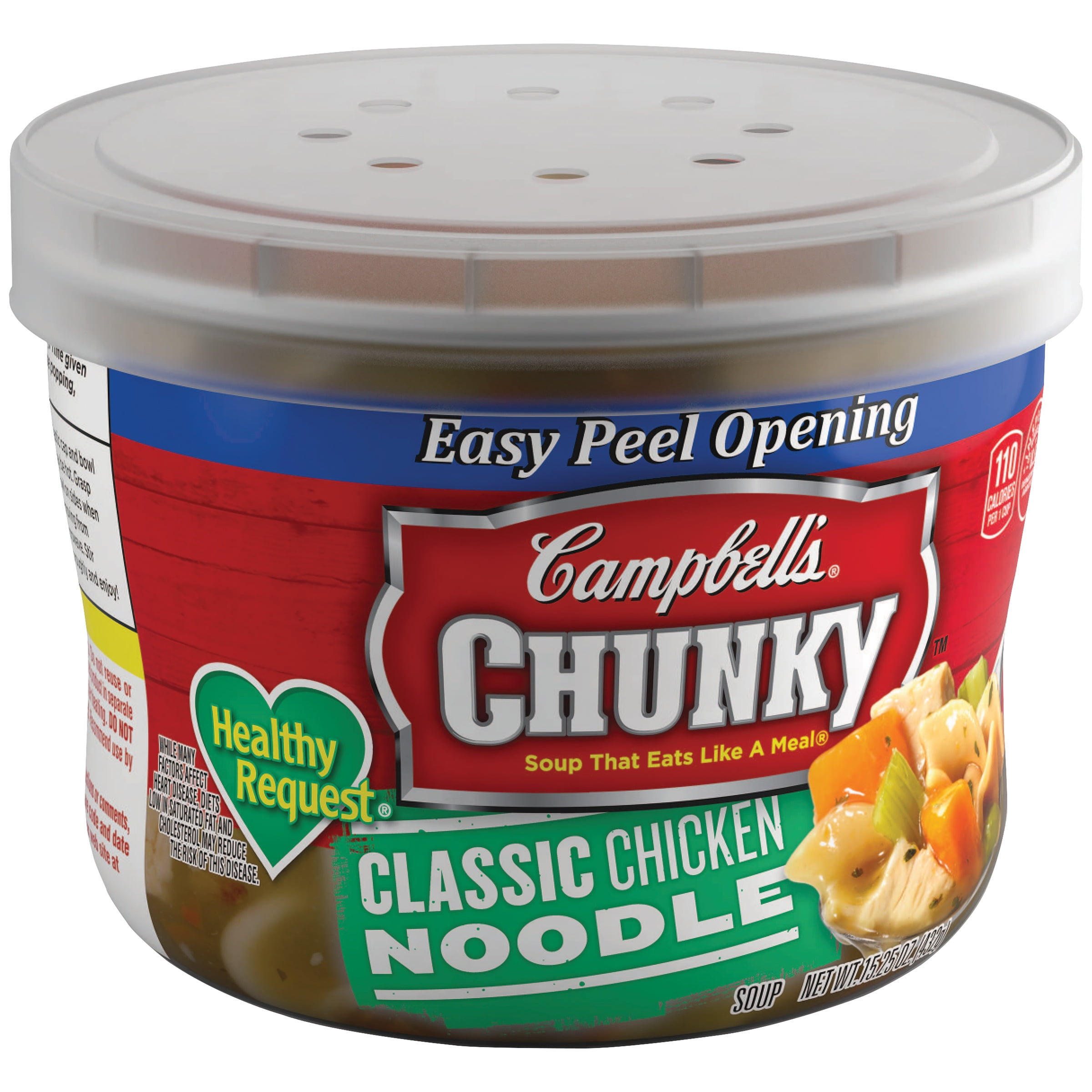 Campbell's Chunky Healthy Request Classic Chicken Noodle Soup Microwavable Bowl, 15.25 oz. by Campbell Soup Company