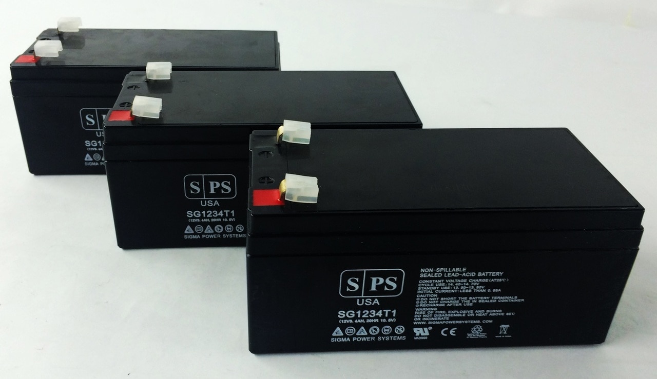 SPS Brand 12V 3.4 Ah Replacement Battery for Powertron PE12V32F1 (3