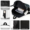 thumbnail image 4 of Los Cuatro Fantásticos-theme Backpack, Campus style schoolbag Bookbag with Adjustable Shoulder Straps And Large Zip Compartment, Unisex Travel Bags., 4 of 6