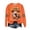 Orange, variant on Duqingm Halloween Spooky T Shirt for Women Cute Ghost Pumpkin Bow Graphic Tees Casual Spooky Season Short Sleeve Tee Tops,XL