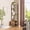 Rustic Brown, variant on Huisuilinss Corner Shelf Stand,5-Tier Corner Bookshelf,Tall Metal Frame Bookcase With Storage Cabinet,Industrial Display Shelf Plant Stand For Wall Corner Bedroom Living Room Home Office