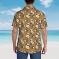 thumbnail image 6 of Daiia Forest Animal Hawaiian Shirt for Men Gentle Cotton Regular Short Sleeve Casual-Medium, 6 of 9
