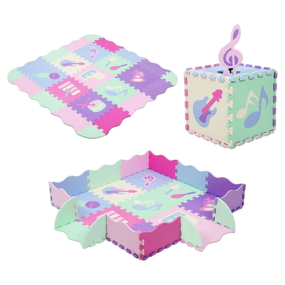 25 Piece Foam Jigsaw Puzzles for Kids, Floor Mats, Foam Mats, Baby Crawling Mat Fence