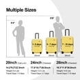 thumbnail image 3 of GinzaTravel 28 inch Hardside Expandable Luggage,Hard Shell Large Suitcase with Spinner Wheels,Yellow, 3 of 11