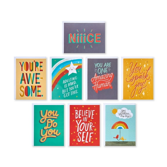 American Greetings Blank Cards with Envelopes for All Occasions, Inspirational, Thank You(48-Count)