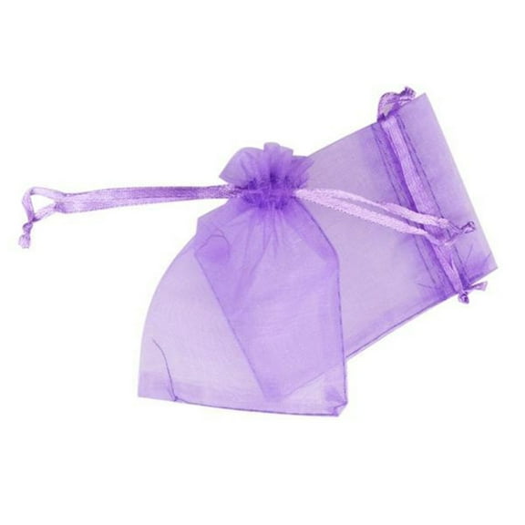 ORDDIART 100-Pack Reusable Dark Organza Drawstring Party Bags 2.7x3.5in for Anniversaries and Events