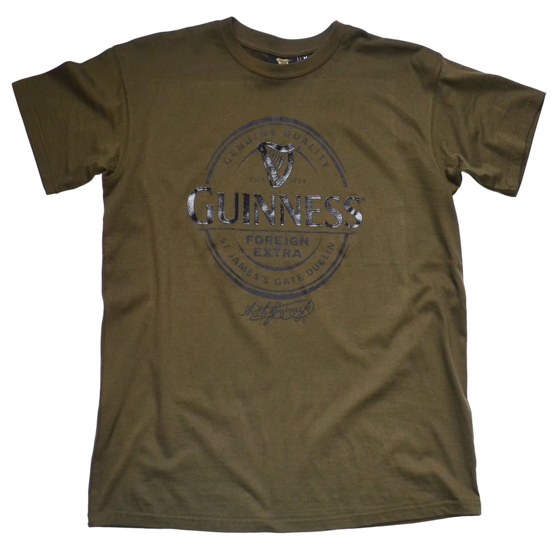 Guinness - Guinness T-Shirt for Men Short Sleeve Apparel Khaki Green ...