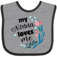 thumbnail image 3 of Inktastic My Nonna Loves Me for Girls Granddaughter Girls Baby Bib, 3 of 4