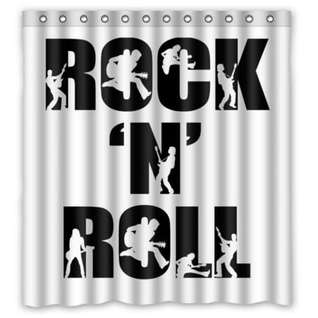 66 Width X 72 Height Rock N Roll 100 Polyester Decorative Home 66 Width X 72 Height Rock N Roll 100