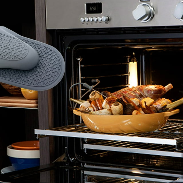 Oven Gloves,Mini Silicone Oven Mitts Set Oven Mitts Heat Insulation Oven Gloves For Kitchen Cooking And Baking Protecting Fingers Mini Oven Hand Clips