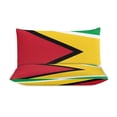 thumbnail image 3 of 3 Pcs Soft Bedding Set, Includes 1 Duvet Cover with Zipper And 2 Pillow Shams,Flag of Guyana.National Flag of Guyana Full(79"×90"), 3 of 8