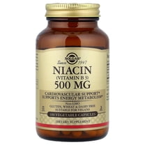 Solgar Niacin (Vitamin B 3), 500 mg, 100 Vegetable Capsules