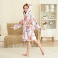 thumbnail image 4 of FORMRS Niños Bathrobe Unisex Hooded Robe Soft Plush Pajamas Sleepwear, Size 2-3T, Cartoon Halloween Ghosts, 4 of 7