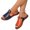 Saffron, variant on Ladies' Casual Round Toe Exposed Toe Beach With Flat Sandals For Outdoor Wear