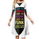 thumbnail image 1 of Quiero mi vestido de escote cuadrado sin cortes Funk Vestidos estampados holgados y bonitos Vestido elegante para fiesta en la playa Bootsy Collins Funk U Funk Me Funky, 1 of 6