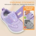 thumbnail image 5 of STQ KIDS Toddler Wide Toe Box Shoes:Girls Barefoot Shoe Girl Sneakers Little Kids Non-Slip Zero Drop Tennis Shoes First Walking Shoes Flex Breathable Athletic Sneaker Purple Toddler Size 9, 5 of 9