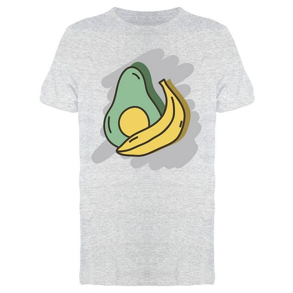Avocado And Banana Drawing Tee Men's -Image by Shutterstock