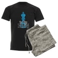 thumbnail image 6 of CafePress - I'm Her King Men's Dark Pajamas - Men's Dark Loose Fit Cotton Pajama Set, 6 of 7