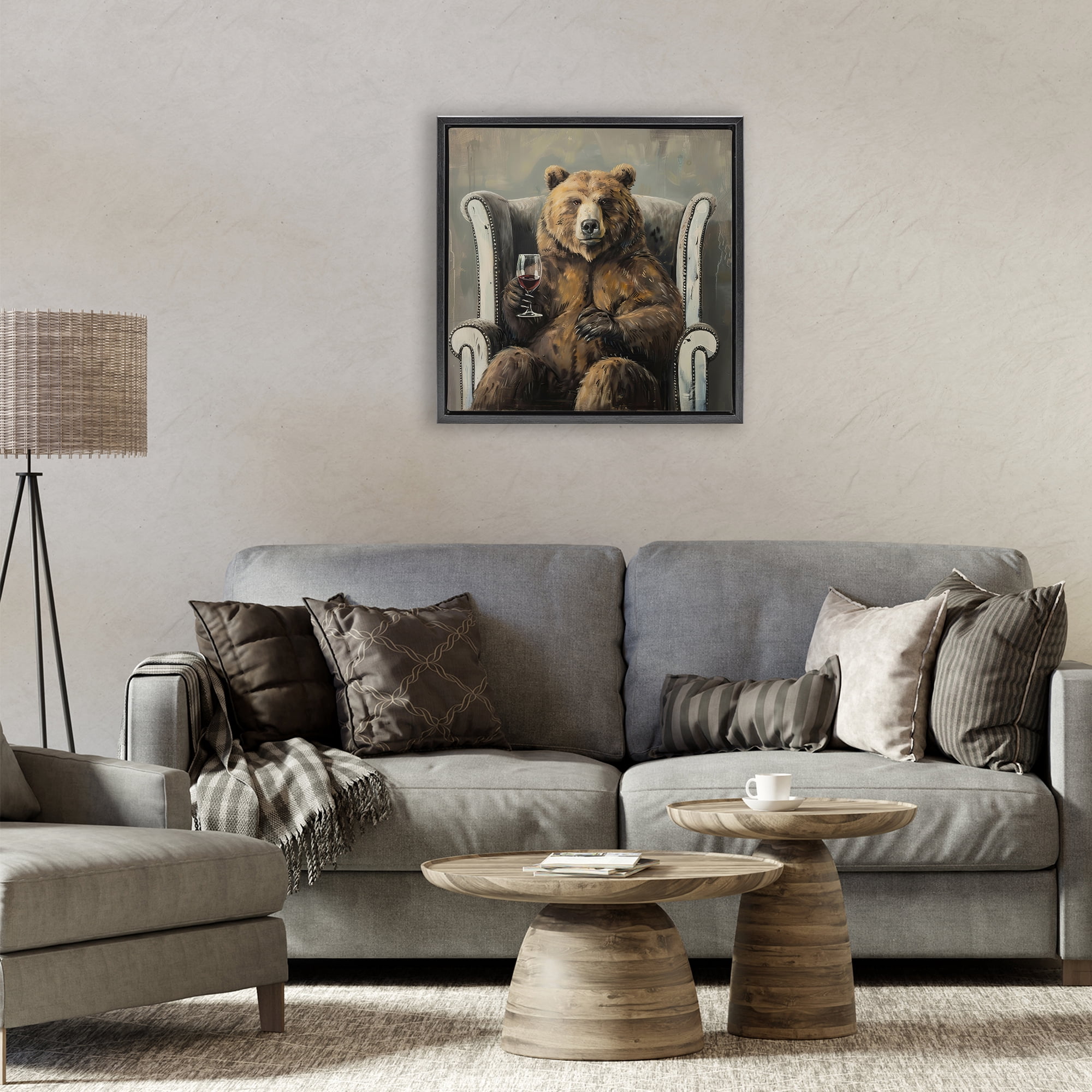 Stupell Industries It Was A Rough Day Black Framed Floater Canvas Wall Art, design by Tina LeCour