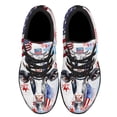 thumbnail image 2 of Patriotic Dairy Cow 4th Of July Shoes Sneakers Black Size 13, 2 of 7