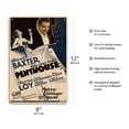 thumbnail image 2 of Penthouse - Starring Warner Baxter & Myrna Loy - Directed by W.S. Van Dyke - Vintage Film Movie Poster c.1933 - 8 x 12 inch Vintage Wood Art Sign, 2 of 4