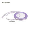 thumbnail image 2 of Wide Satin Ribbon with Gold Edges Border Grosgrain Fabric Ribbon for Gift Wrapping Wedding Bouquet Light Purple 1/4 Inch x 25 Yard, 2 of 7