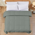 thumbnail image 6 of Modern Threads Reversible Dusty Sage & Almond All-Season Down Alternative Adult Bed Comforter, King, 6 of 13