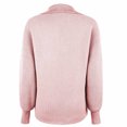 thumbnail image 5 of IROINNID Reduced Womens Sweater V-Neck Pullover Sweater Solid Color Leisure Mid-Length Long Sleeve Autumn and Winter Suit Collar Knit Sweater Lantern Sweater, 5 of 8
