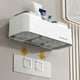 thumbnail image 4 of Almacenamiento y organización para el baño, portacepillos para baños, portacepillos de pared con 2 vasos, portacepillos para pasta de dientes y cepillos de dientes., 4 of 9