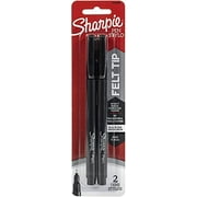 Sharpie Fine Point Pens, Black Ink,2 Ea, 3 Pack