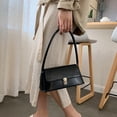 thumbnail image 5 of Women Shoulder Bag, Vintage Underarm Purse, Faux Leather Handbag, Curved Armpit Design, Medium Everyday Bag for Commuting and Dating, 5 of 6