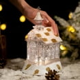 thumbnail image 4 of Christmas Decorations Crystal Church House Snowflake Music Box Music Box Christmas Gift Ornament, 4 of 5